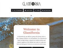 Tablet Screenshot of glamifornia.com